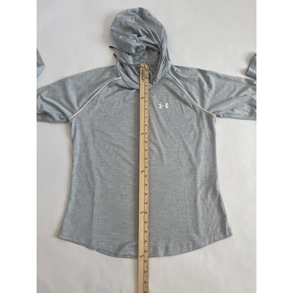 UNDER ARMOUR WOMENS LIGHTWEIGHT PULLOVER HOODIE GRAY SIZE SMALL - Picture 9 of 14